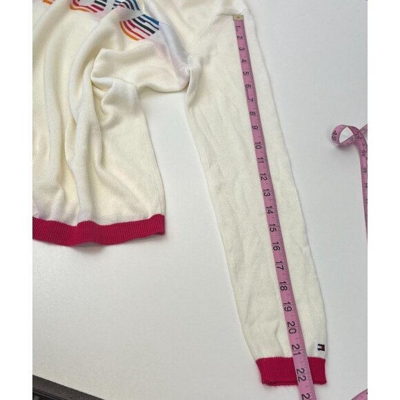 Tommy Hilfiger Rainbow Love Light Weight Pull Over Sweater Ladies Size Small - Picture 6 of 7